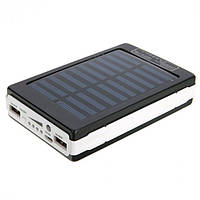 УМБ Power Bank Solar 40000 mAh мобильное зарядное с солнечной панелью и лампой. HC-670 Цвет: черный (WS)