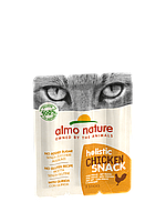 Лакомство для котов Almo Nature Holistic Snack с курицей, пауч 3 шт, 15 г