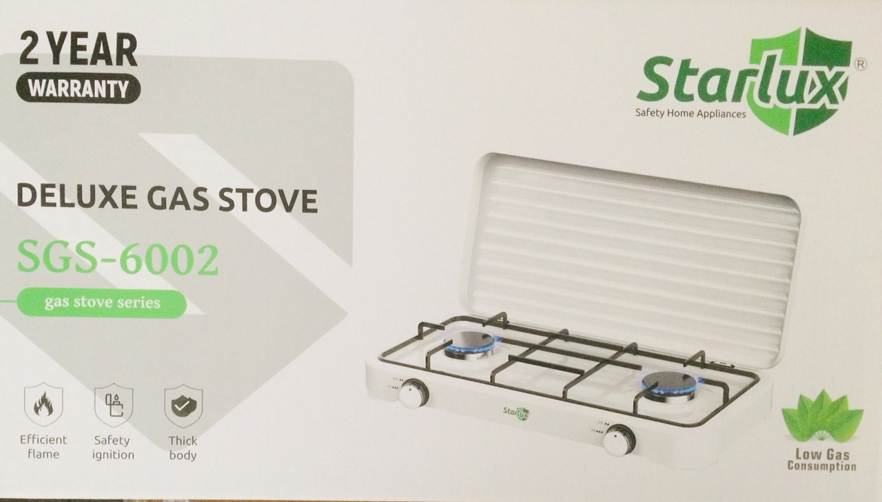Газова плита (настільна 2 конфорки) Starlux SGS 6002 (8 шт./ясть)