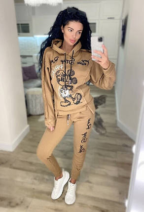 Чудовий костюм жіночий mickey mouse, тканина "Трикотаж на флісі" 36, 38, 40 розмір 36, фото 1