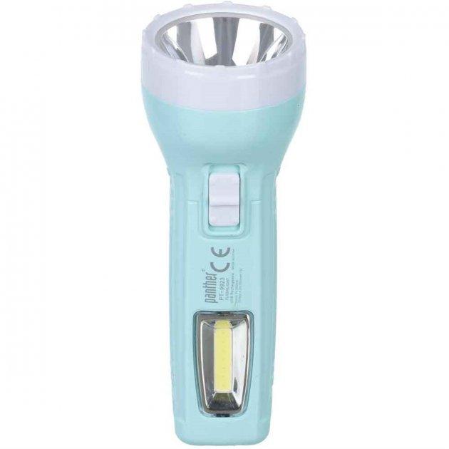 LED ліхтар акумуляторний заряджається через micro USB Panther PT 9923