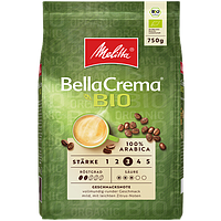 Органический кофе в зернах Melitta BIO Bella Crema 100% арабика средней обжарки 750 грамм