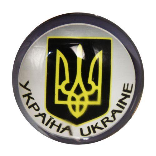 Магніт "Герб України", чорно-сірий [tsi185858-TSI]