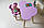Дитячий столик хмарка і стільчик метелик фіолетовий. Столик для ігор, занять, їжі, фото 6
