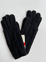 Перчатки женские шерстяные, вязаные, перчатки зимние с шерстяным довязом