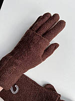 Перчатки женские шерстяные, вязаные, перчатки зимние с шерстяным довязом