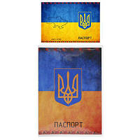 Обложка на паспорт "Украина с картой" [tsi184691-TSI]