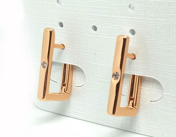 Золотисті сережки XuPing жіночі, фото 1