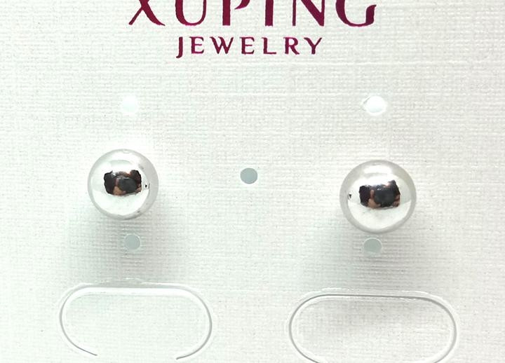 Сережки сріблясті гвоздики XuPing жіночі