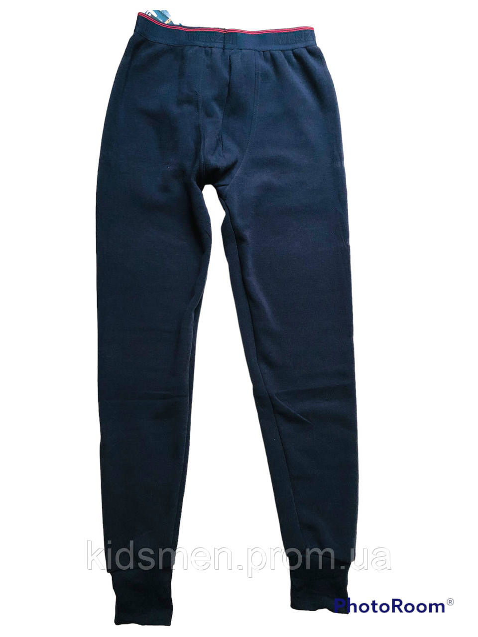 Мужские подштанники на меху темно-синие теплые кальсоны мужские зимние гамаши Термо штаны на меху Wenzhi. - фото 3 - id-p1726736493