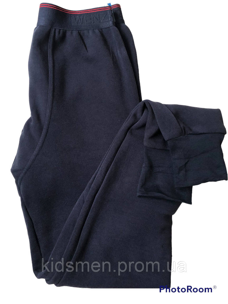 Мужские подштанники на меху темно-синие теплые кальсоны мужские зимние гамаши Термо штаны на меху Wenzhi. - фото 8 - id-p1726736493