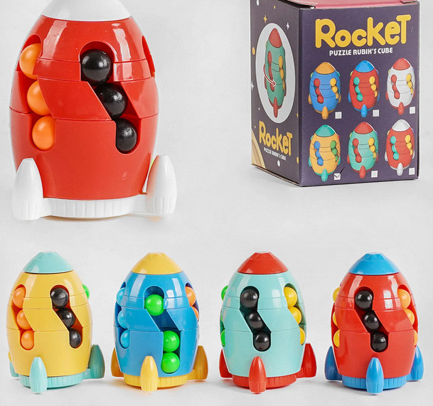 Іграшка Головоломка з кульками Ракета, фото 1