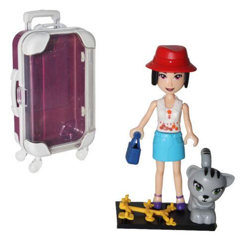 Лялька у валізці з котом, у червоній шапочці [tsi197431-TSI]