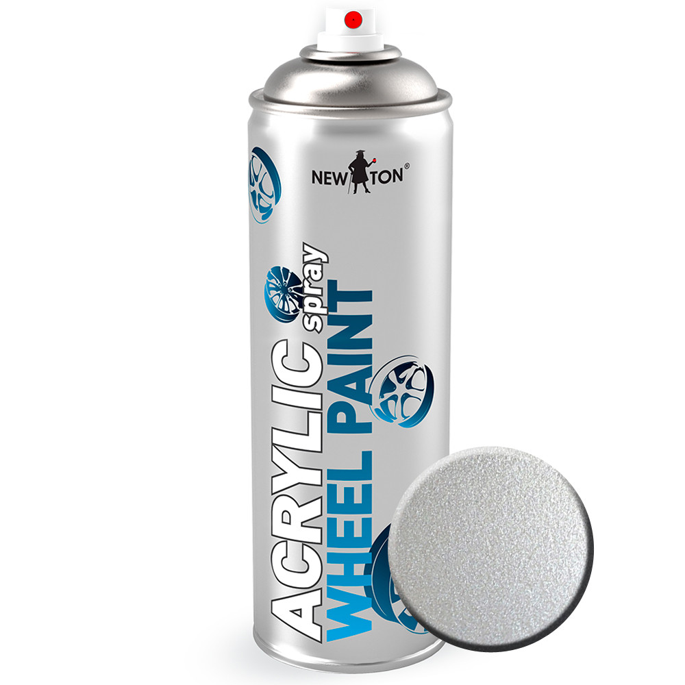 Емаль авто для дисків New Ton Аэрозоль 500 мл Срібляста, фото 1