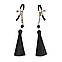 Затискачі для сосків Art of Sex - Nipple clamps Black Tassels, фото 3