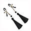 Затискачі для сосків Art of Sex - Nipple clamps Black Tassels, фото 4