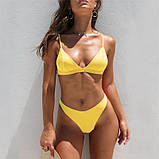 Роздільний жіночий купальник з якісного швидковисихаючого еластану – роздільний купальник для басейну та моря, фото 3