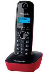 Радіотелефон DECT Panasonic KX-TG1611UAR Black Red  (код 48371)