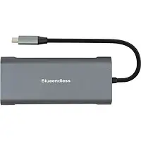 USB-хаб PowerPlant CA913497 Gray