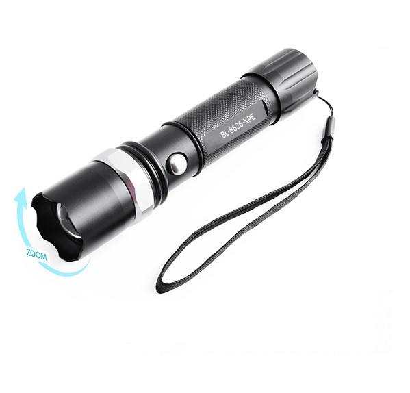 Ліхтарик ручний "POLICE" 8626C-XPE+COB, вбудований акб, microUsb,Zoom, метал.Box, фото 1