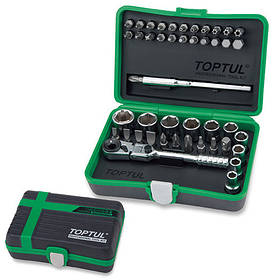 Набір інструменту 1/4" 45 од. (12-гр.) TOPTUL GADW4502