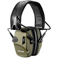 Военные тактические активные шумопоглощающие наушники для защиты органов слуха Zohan EM054 (Оливковый)
