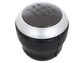 Hyundai Coupe 02-08 ручка перемикання передач чорна шкіра + сірий + сріблястий 6 передач