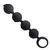 Анальні намисто кульки 15 см чорного кольору силікон, фото 6