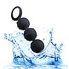 Анальні намисто кульки 15 см чорного кольору силікон, фото 3