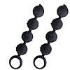 Анальні намисто кульки 15 см чорного кольору силікон, фото 7