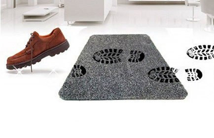 Придверний супервбиральний килимок Clean Step Mat Чорний