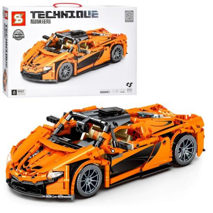 Конструктор спортивний автомобіль McLaren Sembo Block 8602, 950 деталей