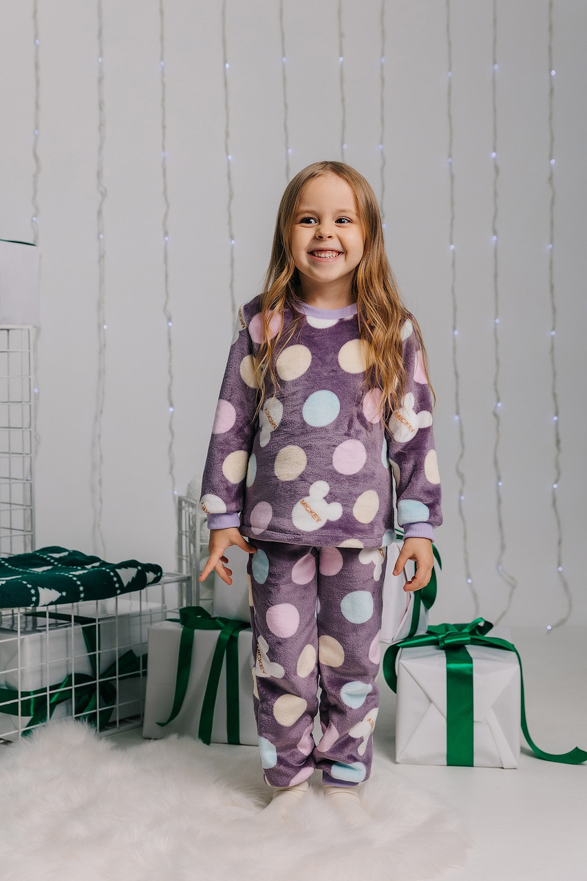 Дитячий костюм-піжама для дівчинки вельсофт 8355, на зріст 92-116р.