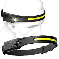 Налобний ліхтарик BL-G26 з датчиком руху (8093)