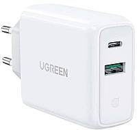 Сетевое зарядное устройство Ugreen CD170 36W 1*USB QC3.0 1*Type-C PD3.0 White