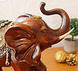 Фігура Слона із прикрасами, хобот до верху 25 см, фото 3