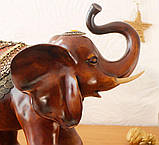 Фігура слона з прикрасами, хобот до верху 35см, фото 3
