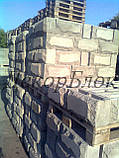 Блок декоративний 400х200х120 Скеля, для паркану, фото 3