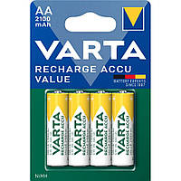 СУПЕР АКЦИЯ Акумулятори Varta Rechargeable R6 AA 2100 mAh Ni-MH 4 шт ОРИГІНАЛ Німеччина