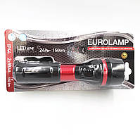 Портативный светодиодный фонарик Eurolamp водоупорный 1 Вт 6500K красный FLASH-1W(red)