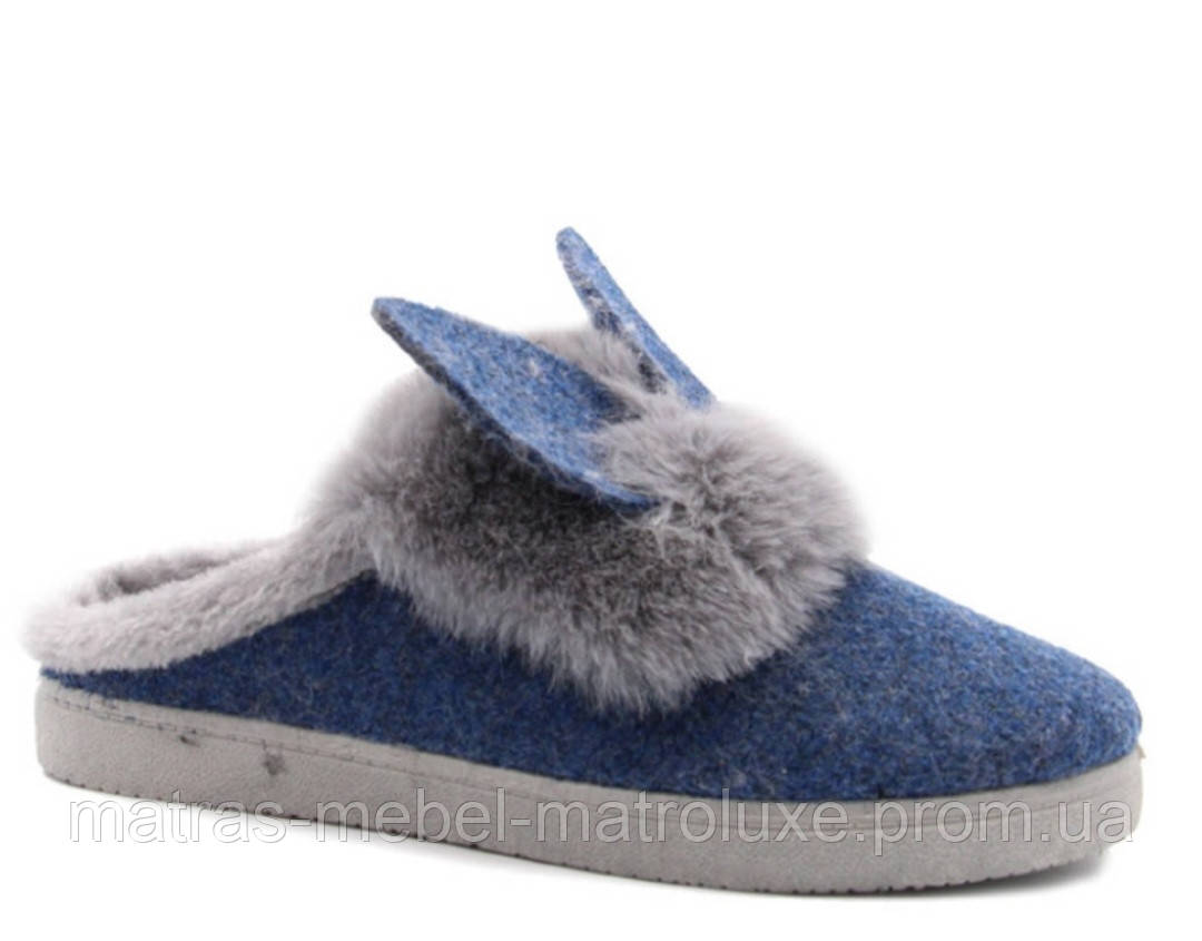 Тапочки женские Прогресс УВ-27 синий (6 пар 37-41)