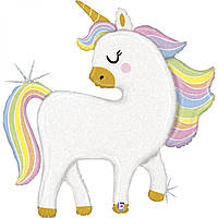 Фольгована куля Єдиноріг веселка (Grabo) в упаковці