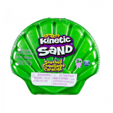 Кінетичний пісок "Мушля" Kinetic Sand (зелений, 127 г)