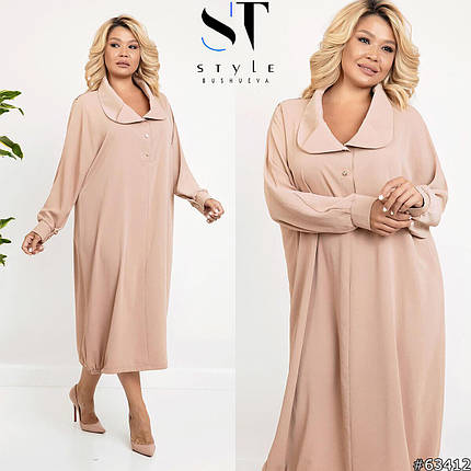 Чудова жіноча сукня Oversize, тканина "Костюмна" 56, 58, 60, 62, 64, 66 розмір 56, фото 1