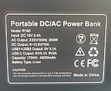 200W Портативна електростанція Сонячний генератор Аварійний AC USB DC Джерело живлення, фото 5