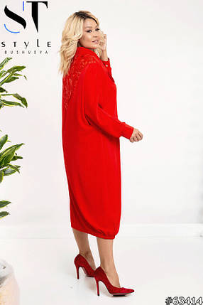 Чудова жіноча сукня Oversize, тканина "Костюмна" 52, 54, 56, 58, 60, 62, 64, 66 розмір 52, фото 3