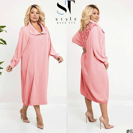 Чудова жіноча сукня Oversize, тканина "Костюмна" 54, 58, 60, 62, 64, 66 розмір 54, фото 1