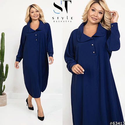 Чудова жіноча сукня Oversize, тканина "Костюмна" 52, 54, 58, 60, 62, 64, 66 розмір 52, фото 1