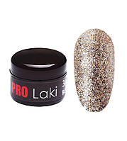 Гель-лак з блискітками Рідка слюда PRO-Laki (Голлівудське золото #8) 6ml