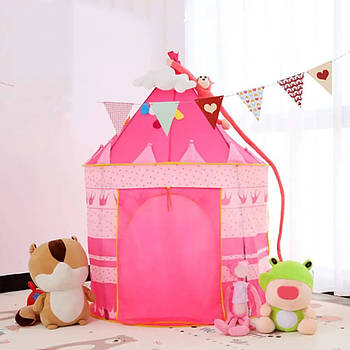 Намет дитячий ігровий "Замок" (135х105х105 см), Рожевий / Ігровий будиночок-намет